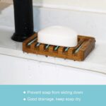 2 Pack Self Draining Soap Dishes, Teak Wood Soap Holder for Shower - Image 5