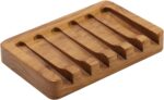 2 Pack Self Draining Soap Dishes, Teak Wood Soap Holder for Shower - Image 8