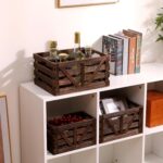 Nested Wooden Storage Crates Set of 3 (L, M, S)