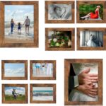 Rustic Picture Frames, 10 Pack Collage Picture Frames, Gallery Wall Frame Set