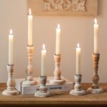 Rustic Candlestick Holder Decor: Farmhouse Wooden Candle Holders - Image 7