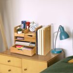 Bamboo Desk Organizer with Adjustable File Holder, Mail Organizer Countertop - Image 8