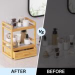 Bamboo Bathroom Organizer Countertop, 2 Tier Vanity Organizers and Storage - Image 7