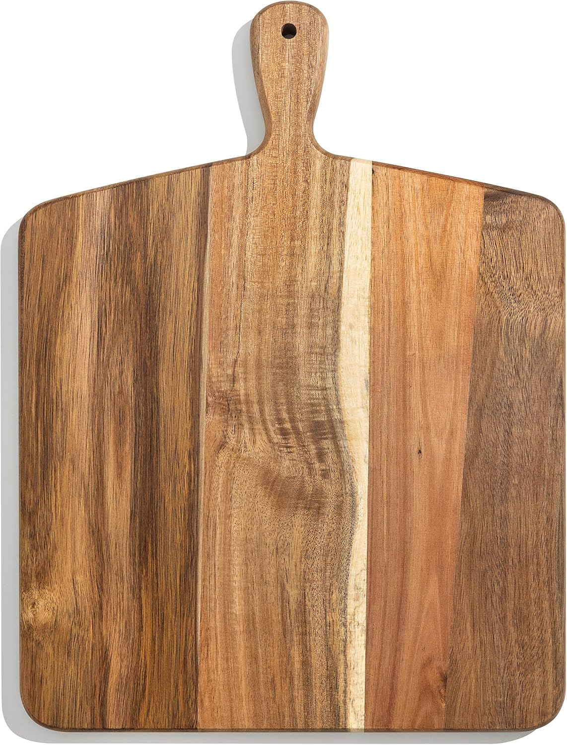 91q5kZk7jIL._AC_SL1500_.jpg Acacia Wood Cutting Board and Chopping Board with Handle for Meat, Cheese - Image 1